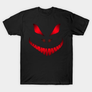 Halloween Scary Face Red T-Shirt